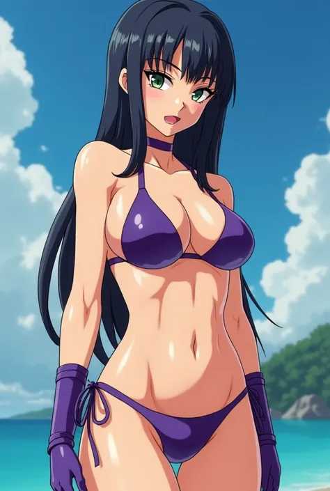 Make android number 18 from dragon ball super naked without any clothes so you can see her tits and vagina and give her big tits, Now the tits are bigger and without a bikini