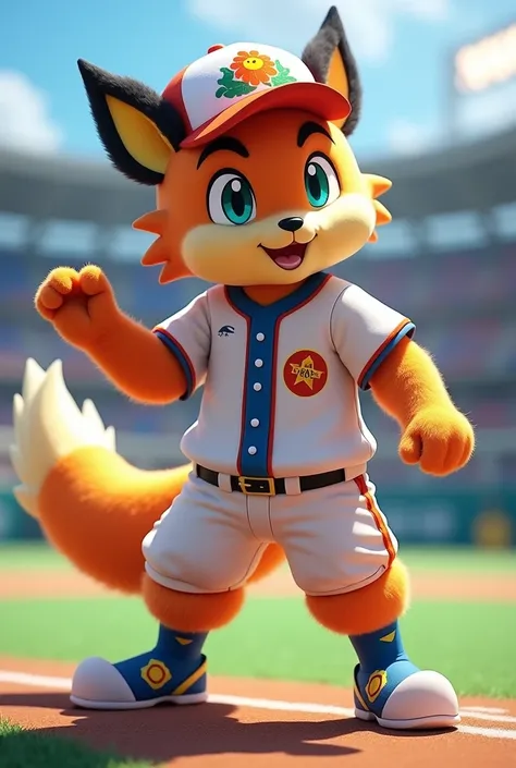 Furry male amirhossein ajorloo pokemon sun and moon fursuit mascot baseball style 