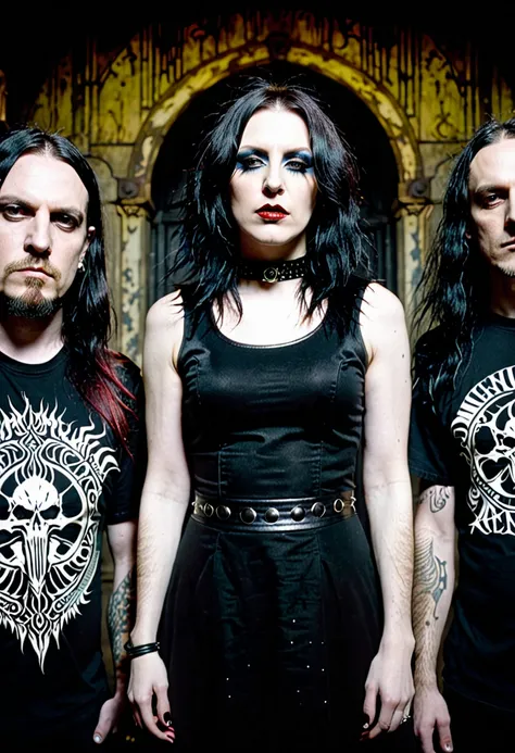 Band members doom metal melancholic female vocalist atmospherics male vocalist  posers 