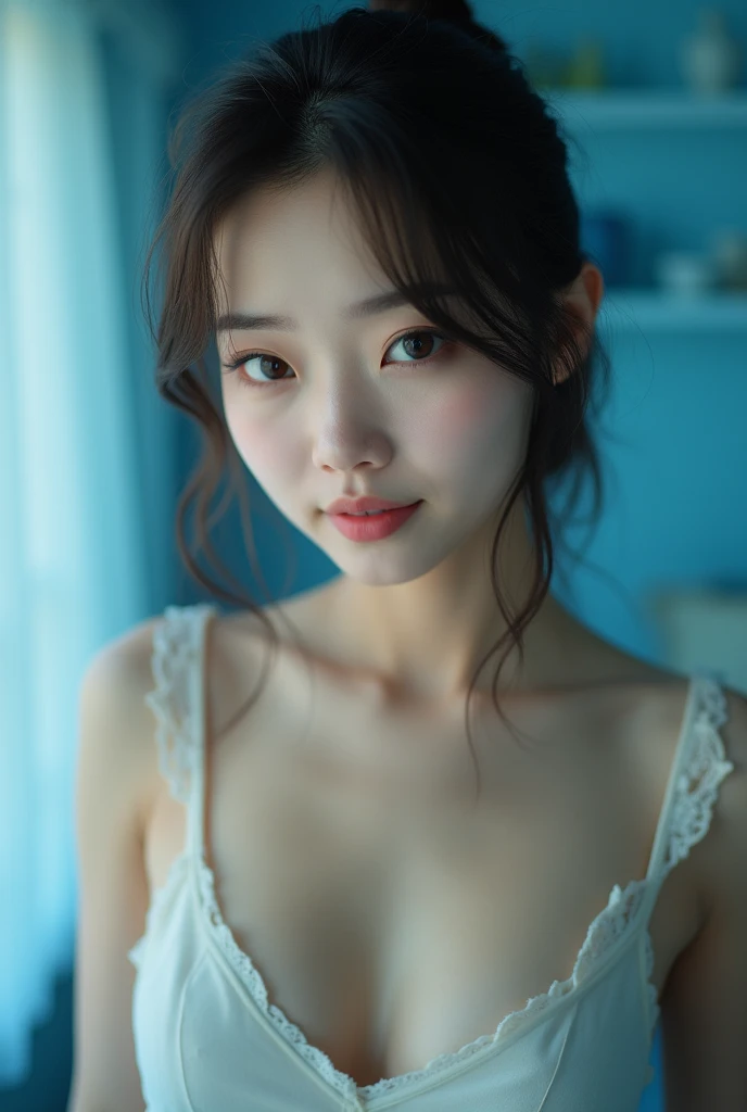 ((best quality, 8K, RAW photos, masterpiece :1.3)), (Practical、Practical:1.37)、Very detailed、Ultra-high resolution, (Professional lighting), ((From below:1.2)),((Full body image)),Solitary, 1 female, Solitary, (1), Japanese, Beautiful and delicate face, Sh...