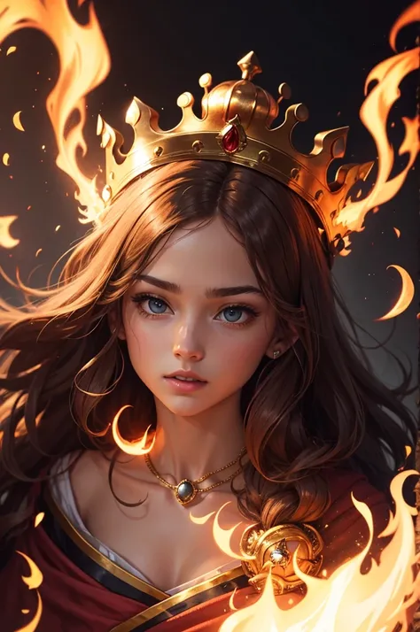  a crown on fire