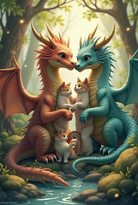         If dragons and cats were friends 