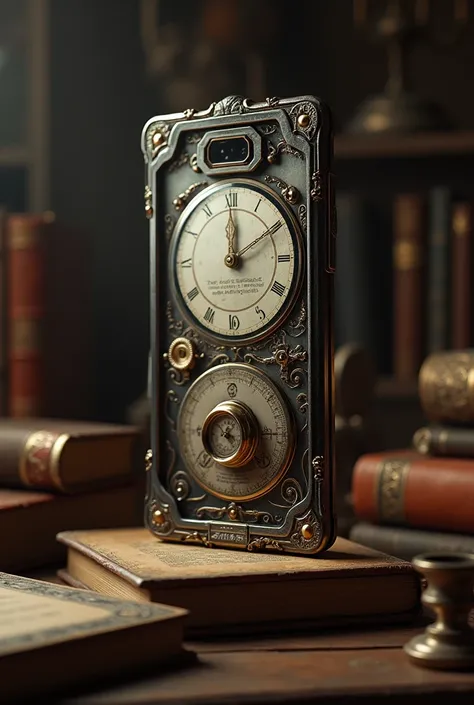 Ultra-retro smartphone from the 19th century、There is a dial that receives emails、