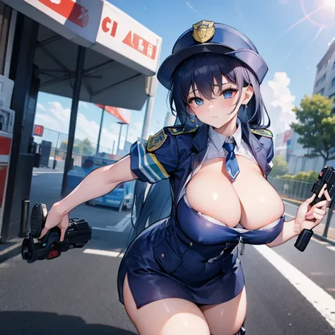 Ultra-high resolution, Ultra-high resolution, Ultra-high resolution, Ultra-high resolution, Big Breasts,policewoman