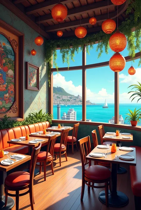 Image for a cevicheria and seafood restaurant with the name El puerto del sabor 