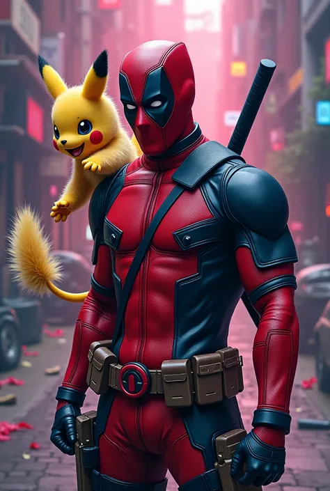 Create me a pokemon and deadpool wallpaper