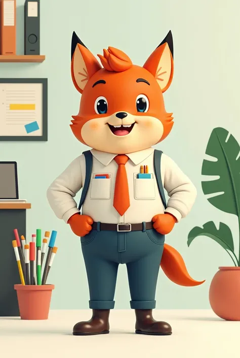 A fun mascot that refers to the 5S Mr. Organized