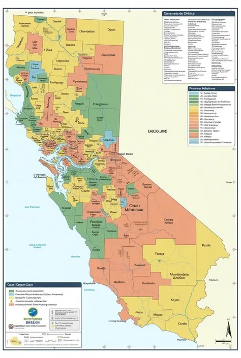 Create an image showing the map of Oaxaca de Juarez divided into its 570 municipalities and showing in each municipality what type of economic sector each municipality of Oaxaca belongs to.