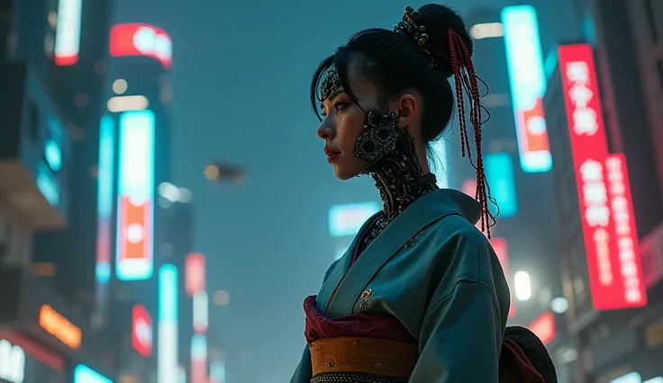 cyberpunk geisha