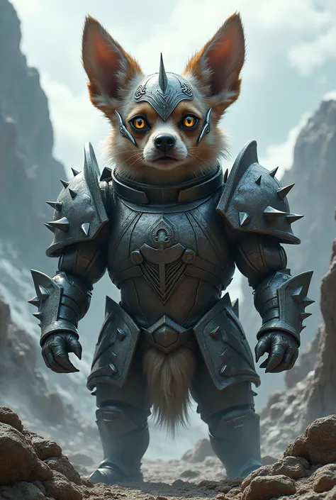 A mount that is a giant chihuahua in armor 