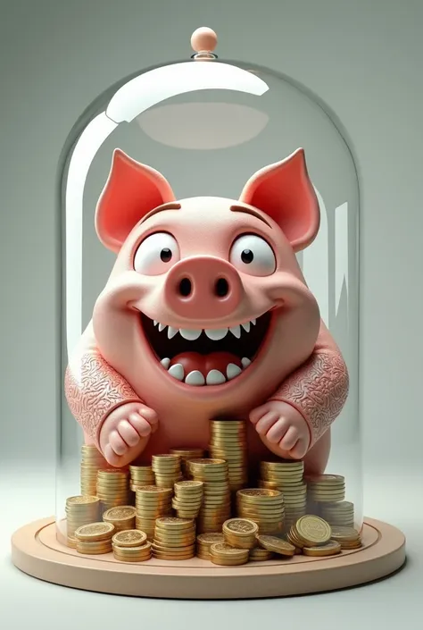 
 Mega piggy bank mega prize glass pig 