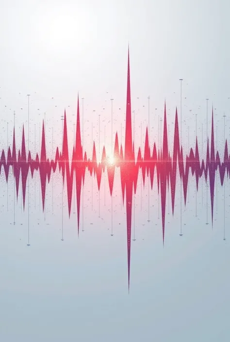 electrocardiogram with six peaks pointing up and six down where text can be entered at each tip of the peaks
