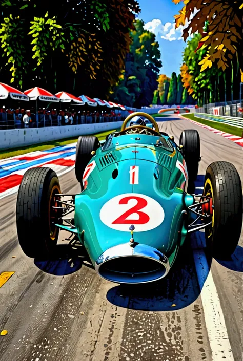 1950s formula one car at monza