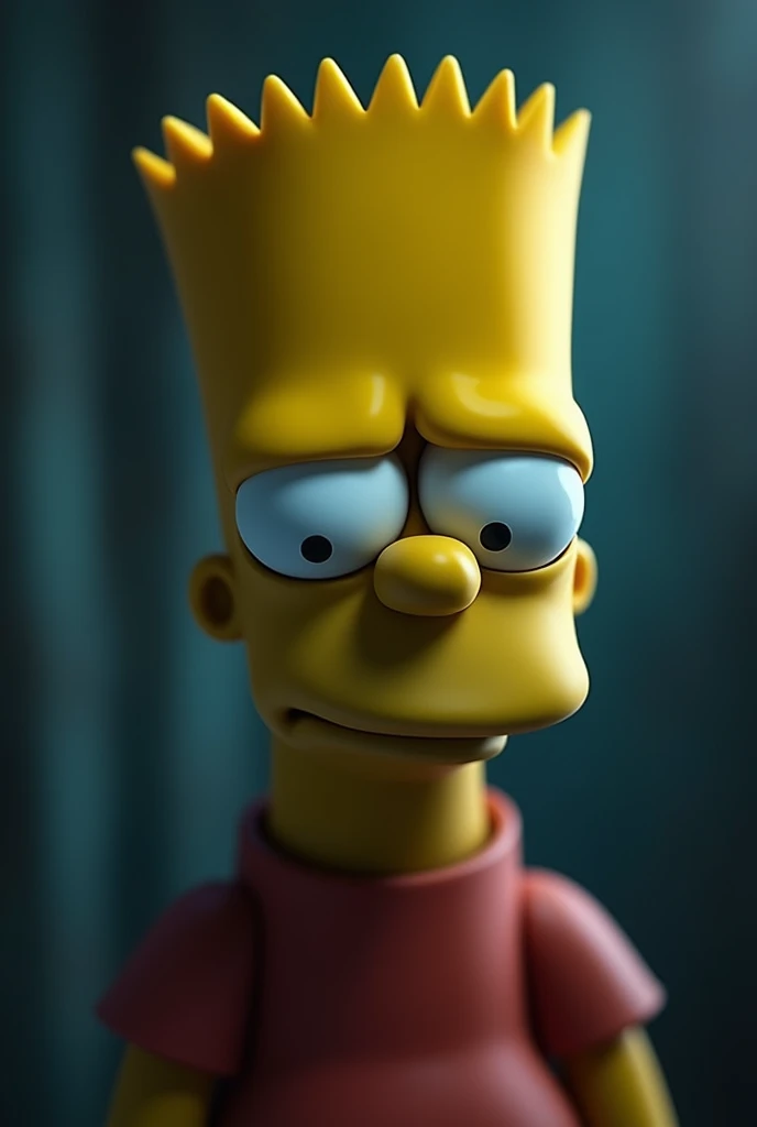 Sad Bart Simpson Photo Edited for Lock Screen 