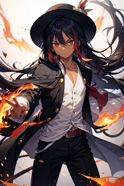 Tenshi é um personagem de rpg de One Piece.
Tenshi is a young dark-skinned boy, bright red eyes and very long black hair, with white highlights that stand out.
Tenshi veste-se com um kimono simples, with black pants. He uses two katanas and has fire powers...