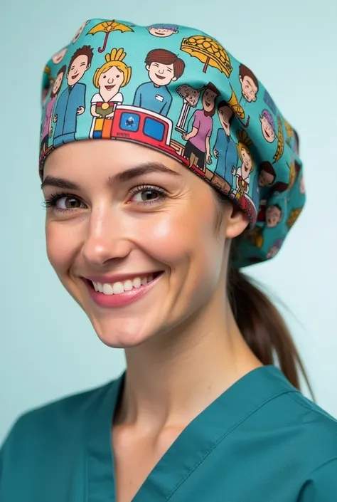 Surgical scrub cap “how I met your mother” themed
