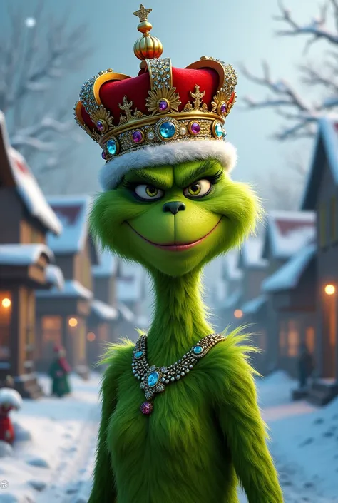 the grinch with a crown man