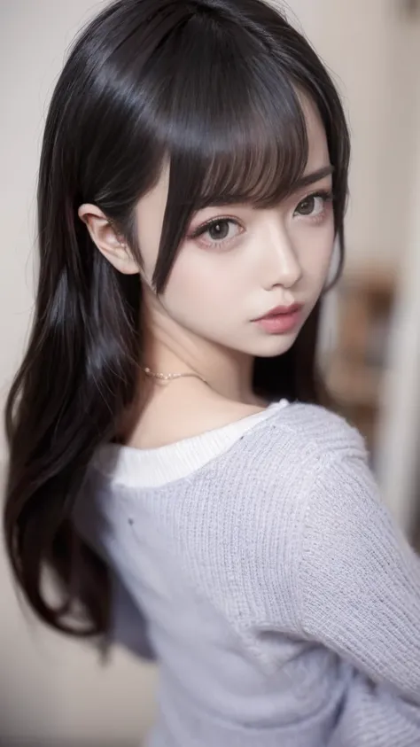 ((best quality)), ((masterpiece)), (detailed), perfect face. Black hair. Asian girl. Ulzzang. Black eyes. Sex from behind.