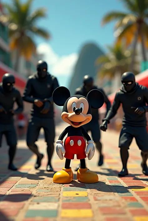 Mickey being robbed in Capacabana
