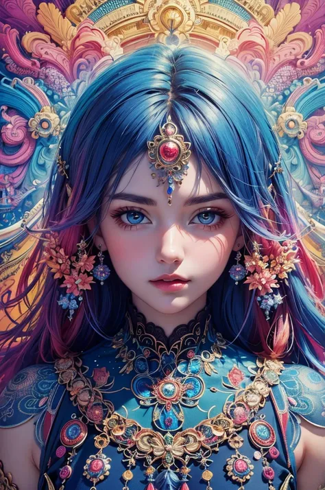 (Highest quality:1.4),(masterpiece:1.4),(8k:1.2),(Highest quality:1.3),(Official Art:1.3),(Fractal Art:1.3),(beautifully、aesthetic:1.3),(One girl),colorful,Face to face