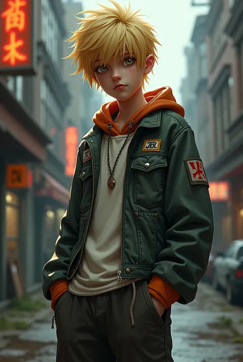 A blond street kid