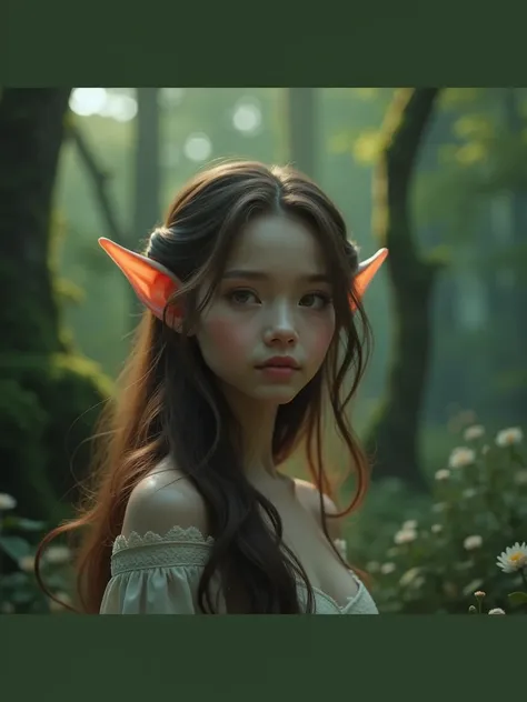 cinematic portrait of a beautiful elf girl