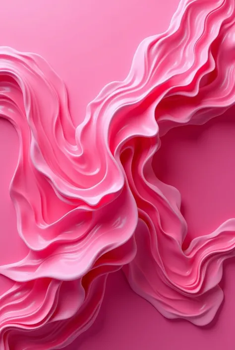 Hot pink 3d background of liquid art