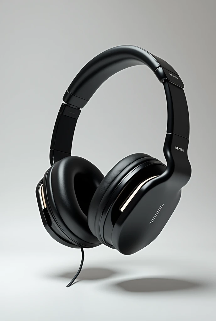 cool white and black headphones by itself with the words "nightcore" and "sxlt"