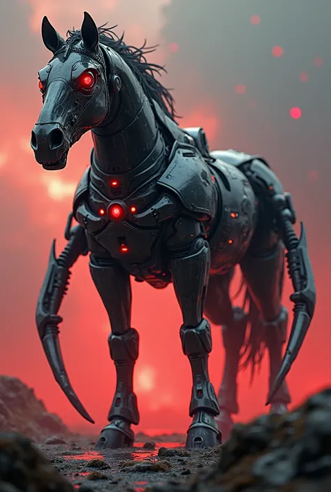 horse convart scorpeion robot red beckgaund dangrus styles russian girl 