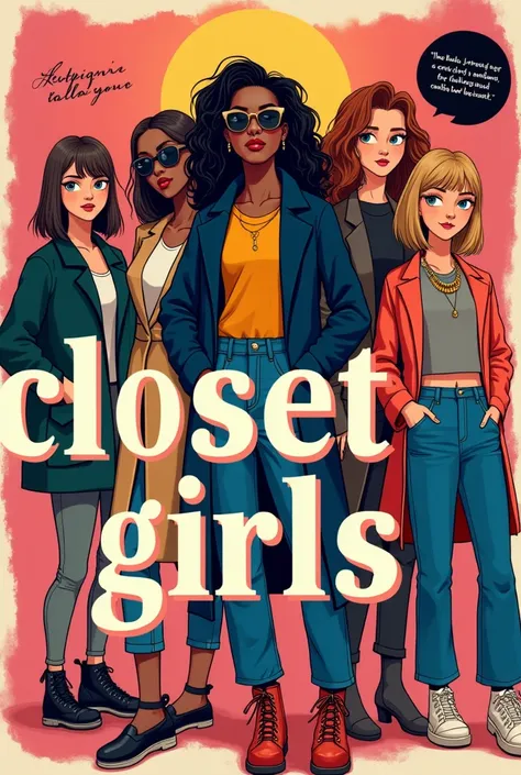 A design that says closet girls and has an R 