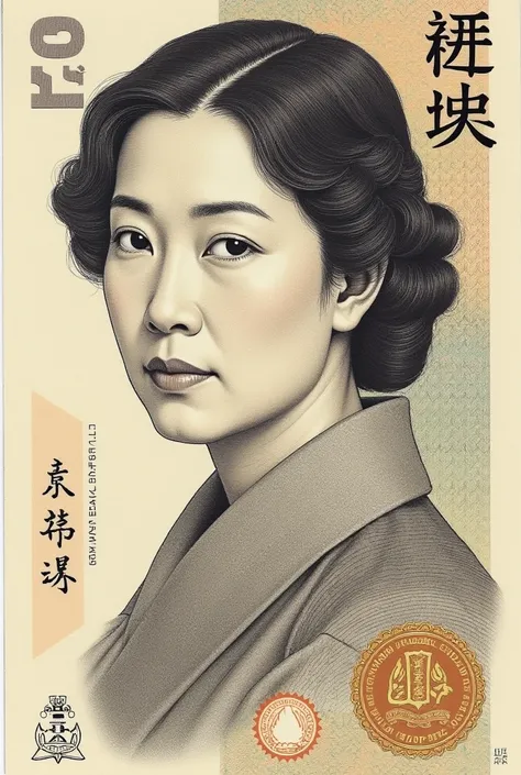 Banknote featuring a woman named Goto Noriaki