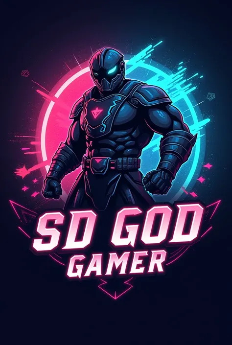 YouTube channel Gaming logo, Name SD God Gamer