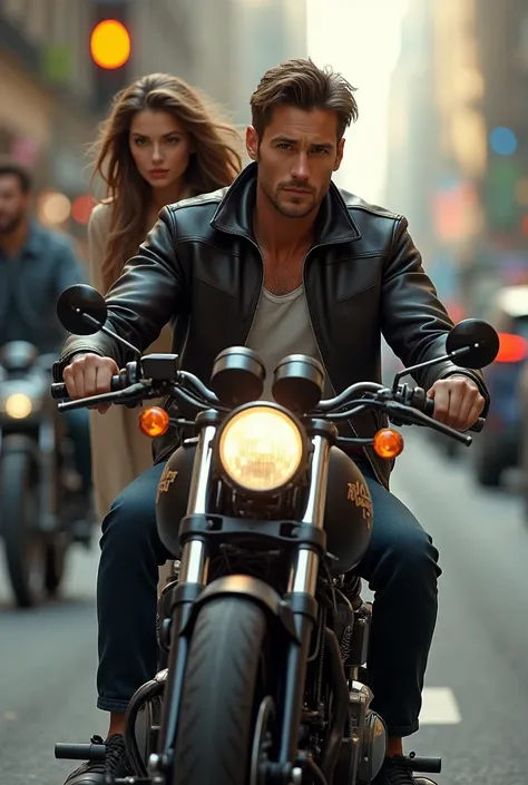 A very handsome guy and extremely realistic I said extremely realistic like a real person,much more realistic, extremely more realistic and more realistic, now make him a girlfriend,One day she leaves for work and then he decides to go out on his motorcycl...