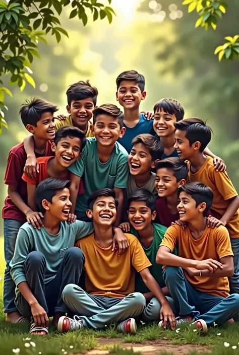 15 boys in one photo and bhaichara 