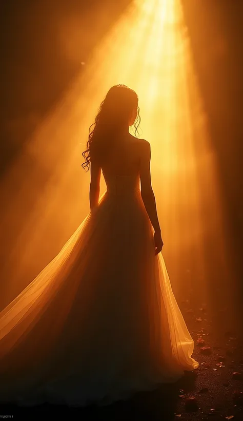 A dramatic scene where backlighting is the primary light source, casting a soft, ethereal glow around the main subject. The strong backlight creates a striking silhouette effect, highlighting the edges and contours with a radiant halo. Shadows fall forward...