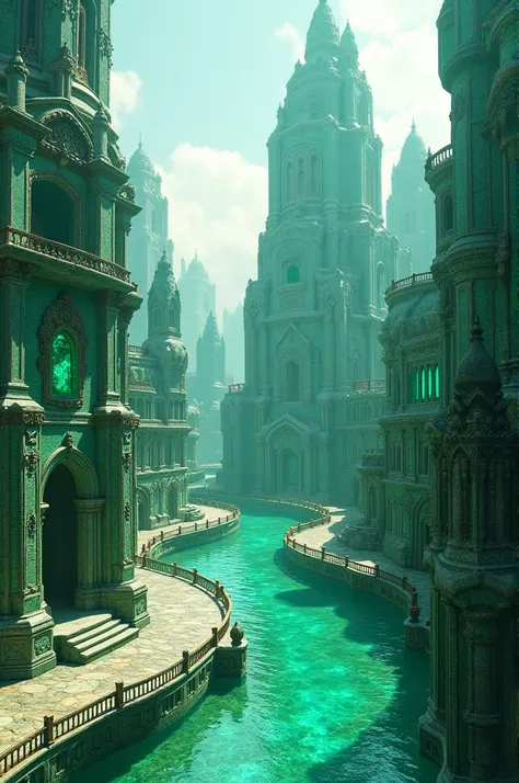 A kingdom where the streets are so clean that they look ugly, where the streets are covered in jade and the buildings are built of emerald and other types of precious stones. . There is a crystal clear river that will cross cities 