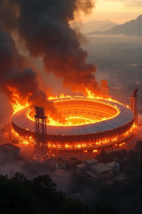 Maracanã on fire