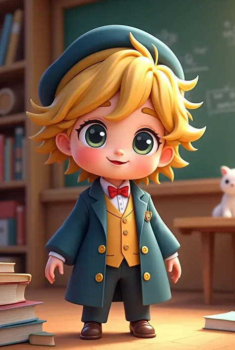 Chibi teacher with uniform