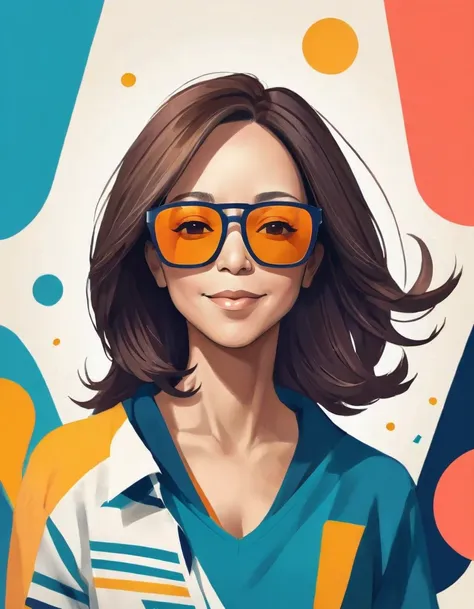 create poster for Kamala Harris with text "Let’s Finish The Job" best quality,4k,8k,highres,masterpiece:1.2,ultra-detailed,realistic,photorealistic:1.37,t-shirt design,digital art by Malika Favre,elegant seal with sunglasses,shutterstock contest winner,log...