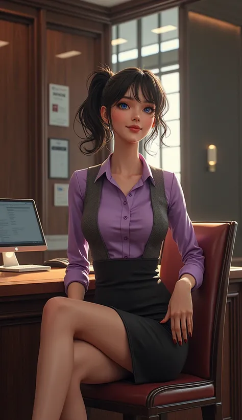 (32K:1.9, Realistic:1.9, Highest quality, masterpiece, Ultra-high resolution), Perfect dynamic composition, Highly detailed skin and facial textures:1.3, bank, Counter Service, Professional random camera work:1.3, Cinema Lighting:1.3, ((Sexy, slim and tall...