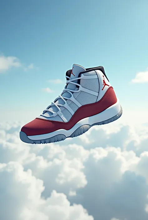 Nike air jordan shoes fly in sky 