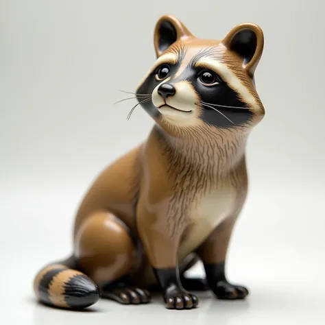 raccoon dog, Ceramic Shigaraki ware raccoon dog 