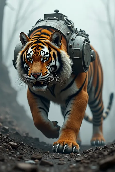 Hybride of war tank and Bengali tiger