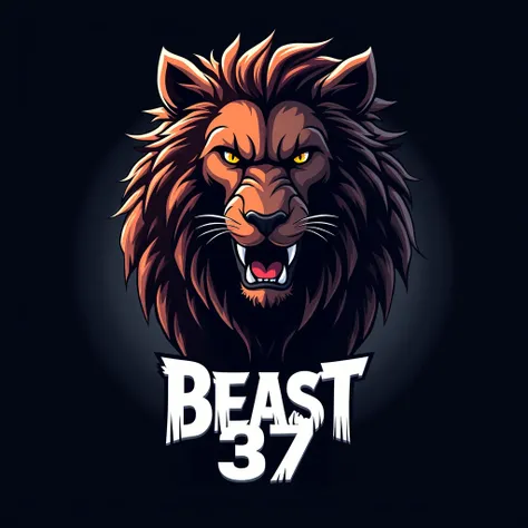 A youtube channel logo with beast 37 name in it 