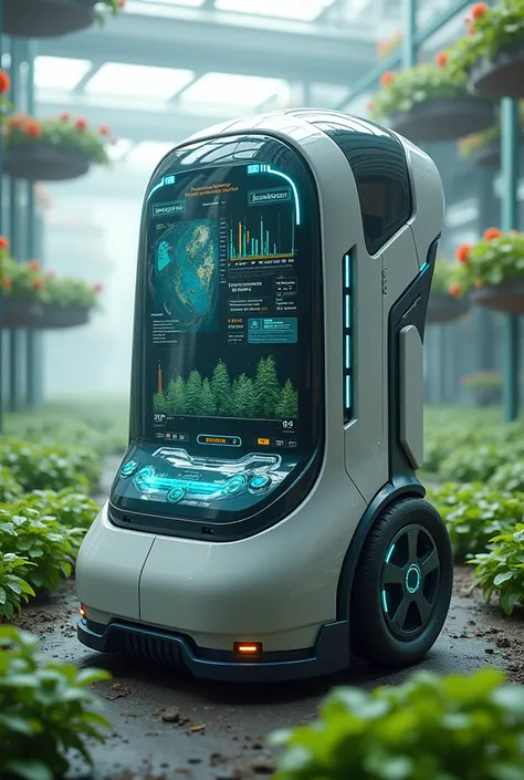 AI-driven futuristic portable Control Pods device for  tower farming in all view  