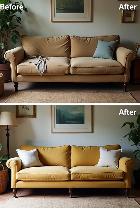  Sofa repair before and after 