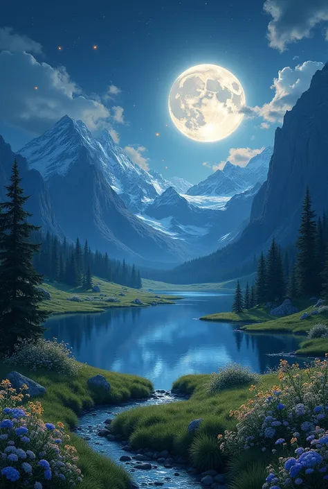 A Tourist Spot that represents the love of moon. A Moonlit Valley 