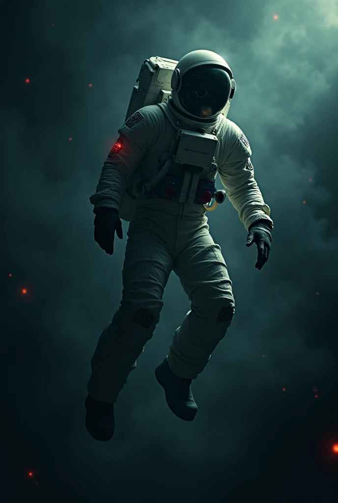 Horror movie poster in space
