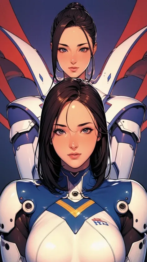 ((best quality)), ((masterpiece)), (detailed), Perfect face ，Beautiful woman,Mecha Girl