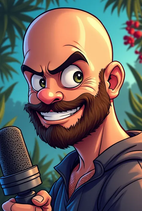 Joe Rogan as cartoon character 
